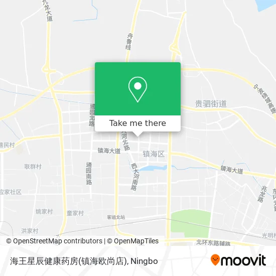 海王星辰健康药房(镇海欧尚店) map