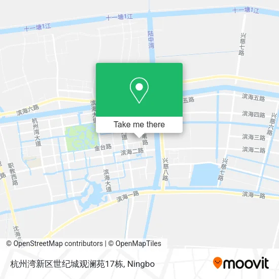 杭州湾新区世纪城观澜苑17栋 map