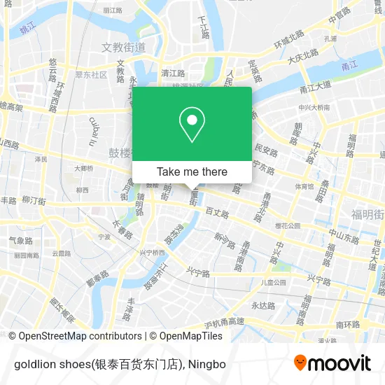 goldlion shoes(银泰百货东门店) map