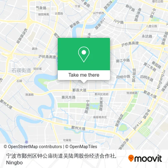 宁波市鄞州区钟公庙街道吴陆周股份经济合作社 map