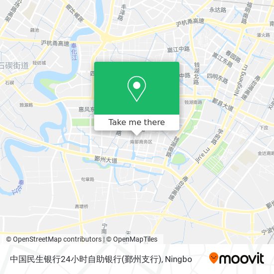 中国民生银行24小时自助银行(鄞州支行) map