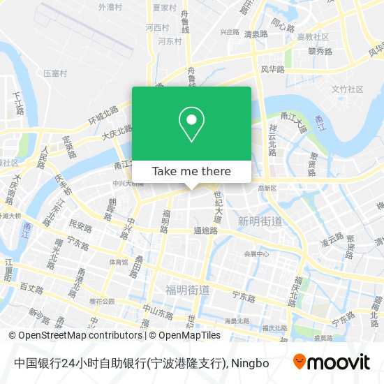 中国银行24小时自助银行(宁波港隆支行) map