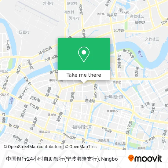 中国银行24小时自助银行(宁波港隆支行) map