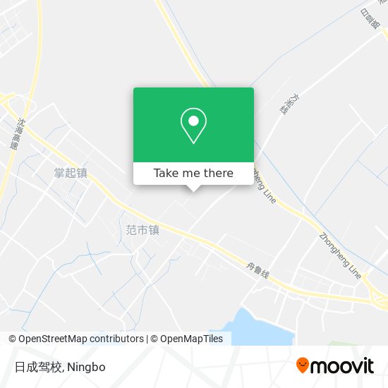 日成驾校 map
