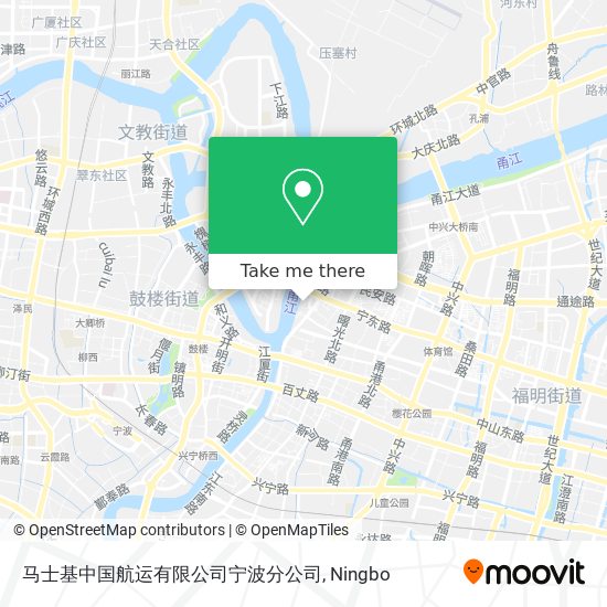 马士基中国航运有限公司宁波分公司 map