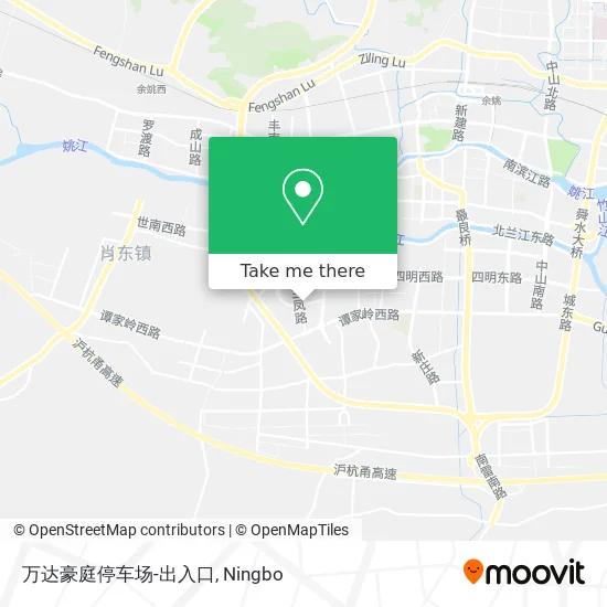 万达豪庭停车场-出入口 map