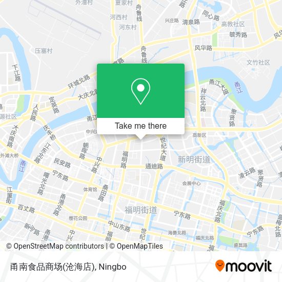 甬南食品商场(沧海店) map