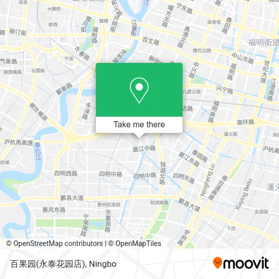 百果园(永泰花园店) map