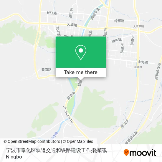 宁波市奉化区轨道交通和铁路建设工作指挥部 map