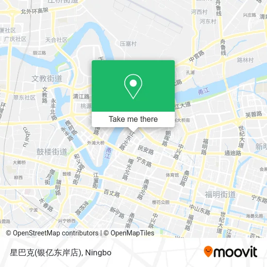 星巴克(银亿东岸店) map