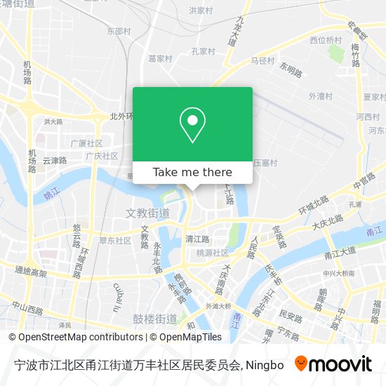 宁波市江北区甬江街道万丰社区居民委员会 map