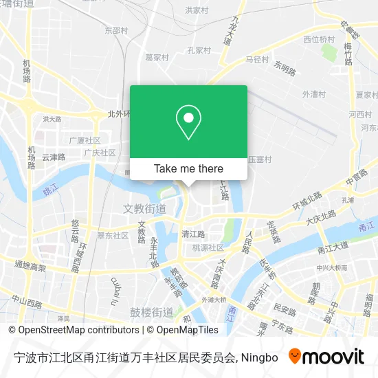 宁波市江北区甬江街道万丰社区居民委员会 map