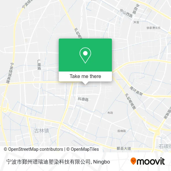宁波市鄞州谱瑞迪塑染科技有限公司 map
