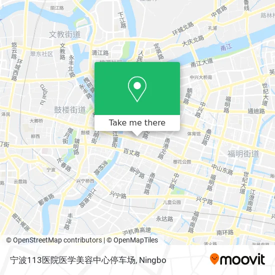 宁波113医院医学美容中心停车场 map