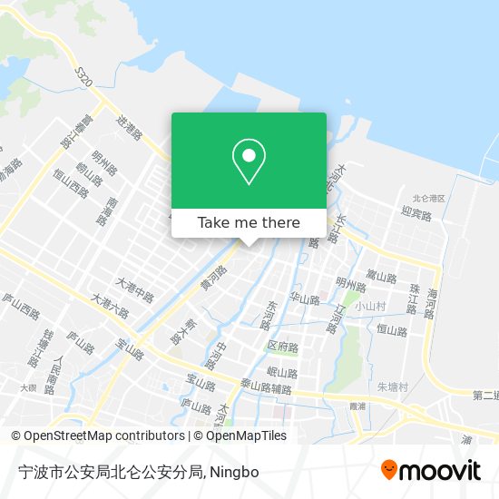 宁波市公安局北仑公安分局 map