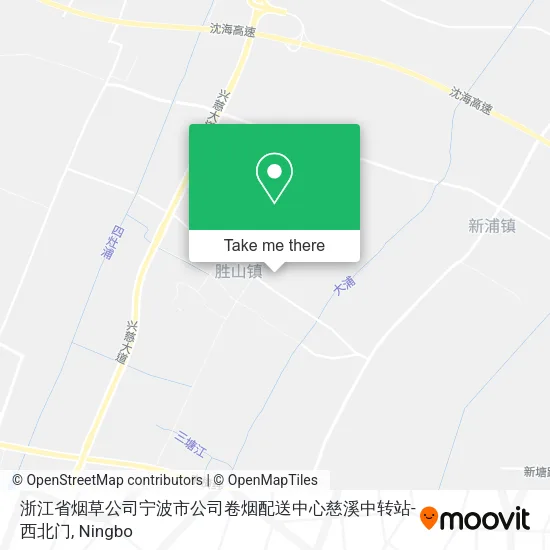 浙江省烟草公司宁波市公司卷烟配送中心慈溪中转站-西北门 map