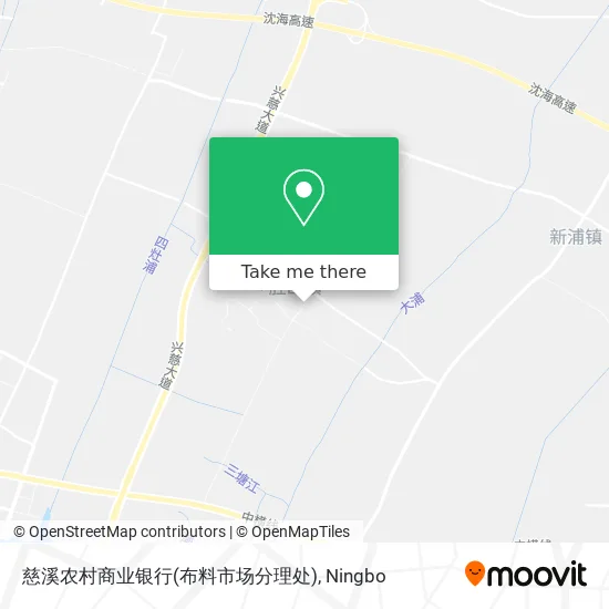 慈溪农村商业银行(布料市场分理处) map