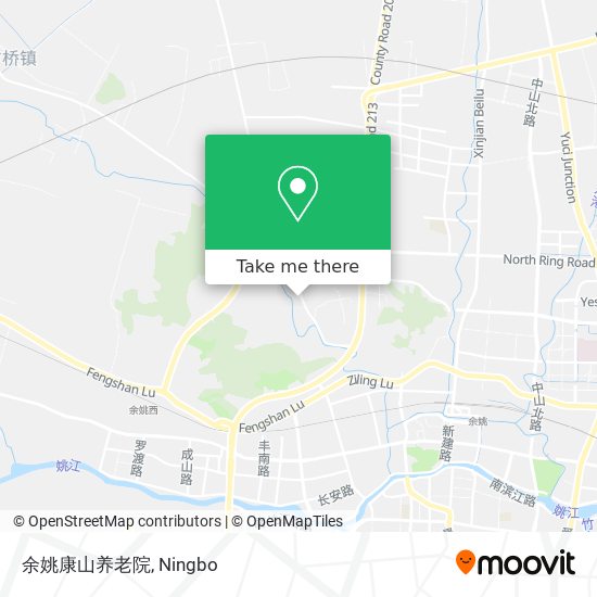 余姚康山养老院 map