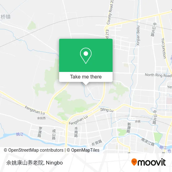 余姚康山养老院 map