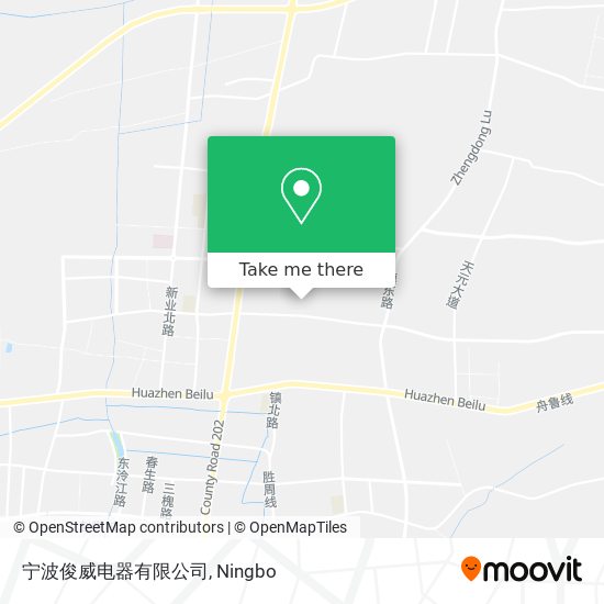 宁波俊威电器有限公司 map