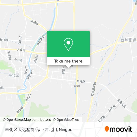 奉化区天远塑制品厂-西北门 map