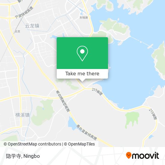 隐学寺 map
