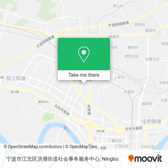 宁波市江北区洪塘街道社会事务服务中心 map