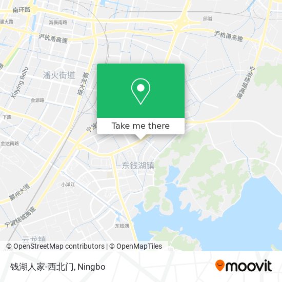 钱湖人家-西北门 map