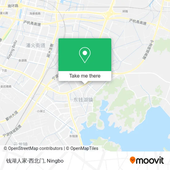 钱湖人家-西北门 map