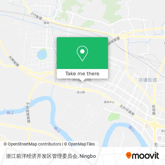 浙江前洋经济开发区管理委员会 map