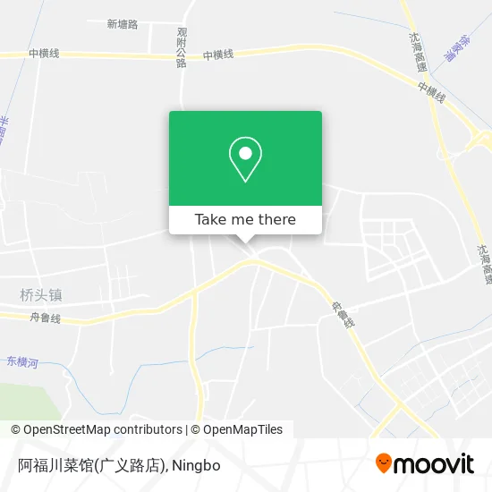 阿福川菜馆(广义路店) map