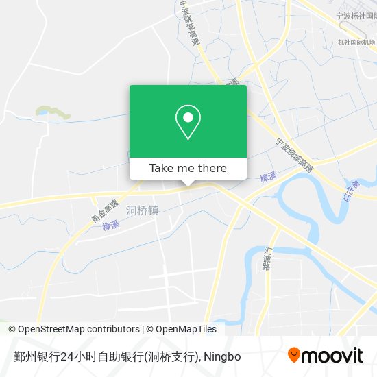 鄞州银行24小时自助银行(洞桥支行) map