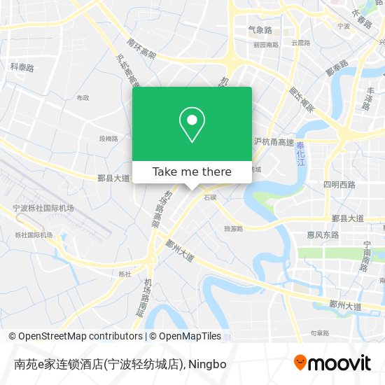 南苑e家连锁酒店(宁波轻纺城店) map
