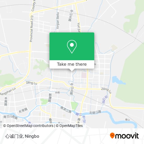 心诚门业 map