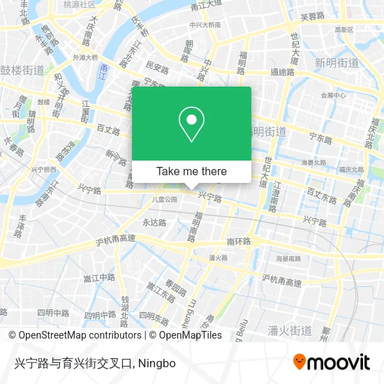 兴宁路与育兴街交叉口 map