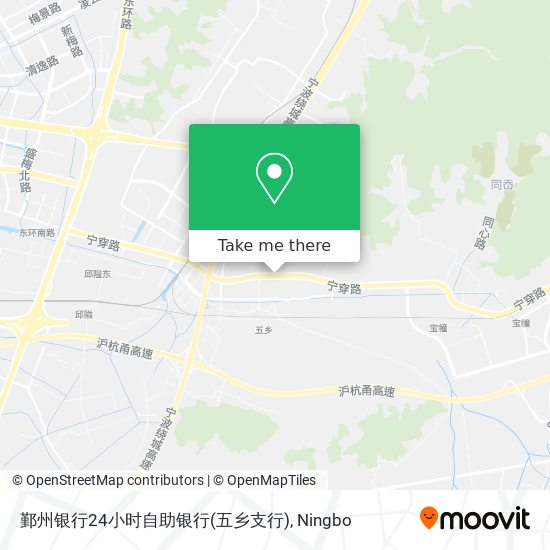 鄞州银行24小时自助银行(五乡支行) map