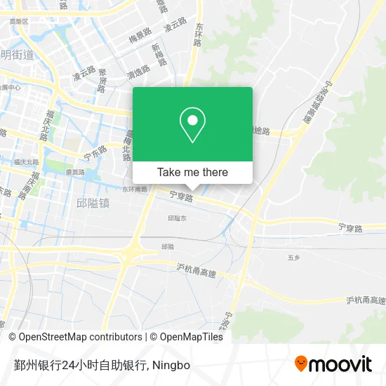 鄞州银行24小时自助银行 map