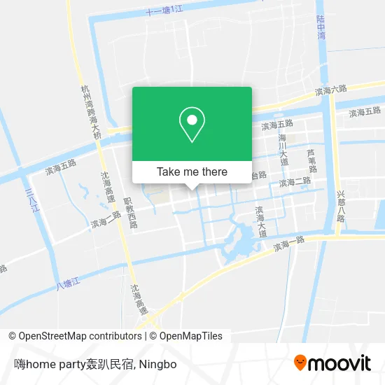 嗨home party轰趴民宿 map