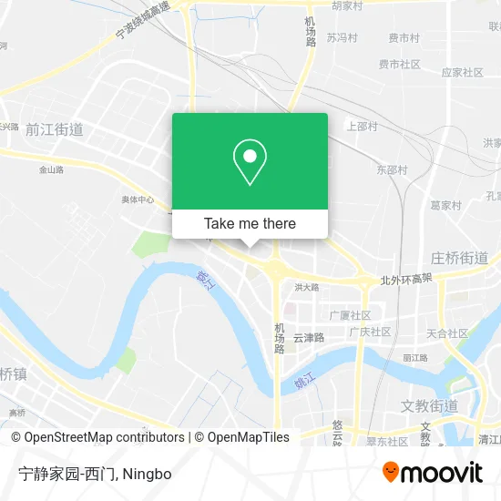 宁静家园-西门 map