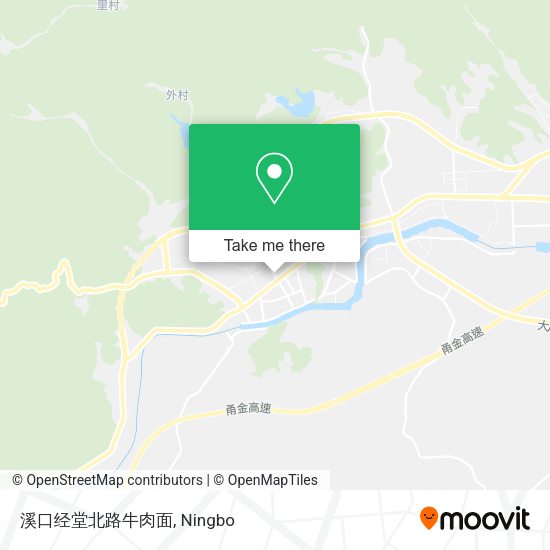 溪口经堂北路牛肉面 map