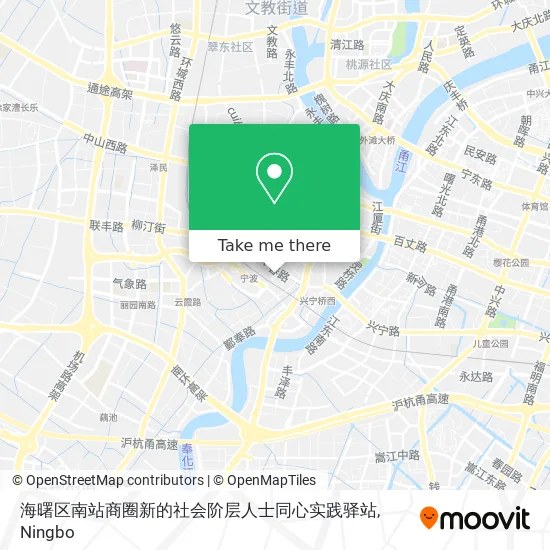 海曙区南站商圈新的社会阶层人士同心实践驿站 map