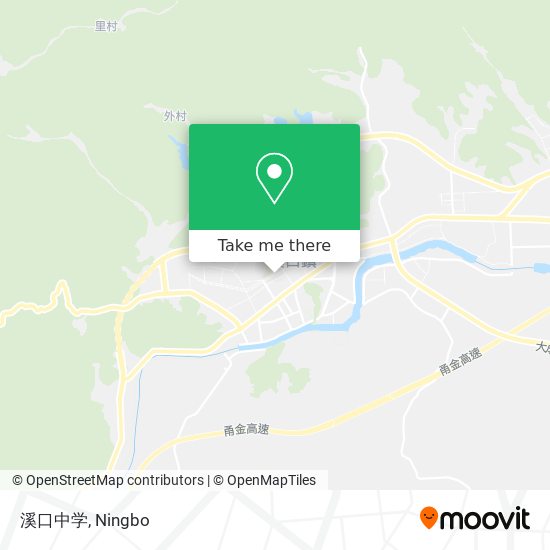 溪口中学 map