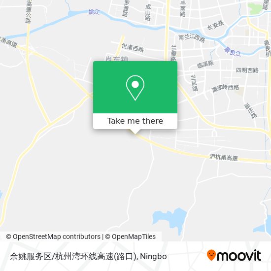 余姚服务区/杭州湾环线高速(路口) map