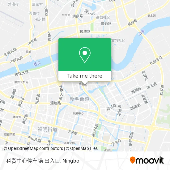 科贸中心停车场-出入口 map