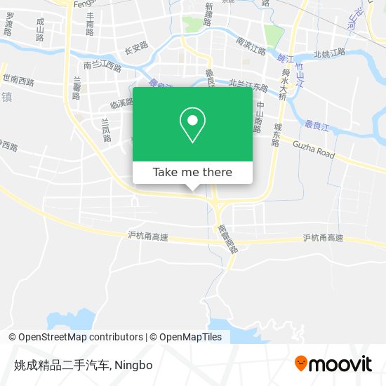 姚成精品二手汽车 map