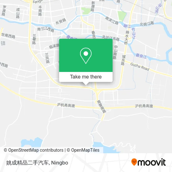姚成精品二手汽车 map