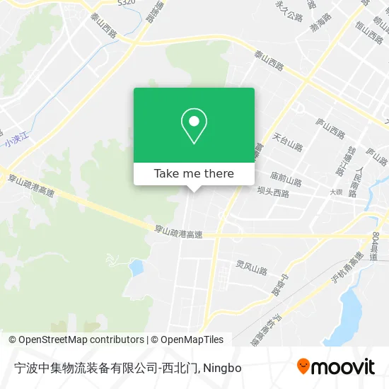 宁波中集物流装备有限公司-西北门 map