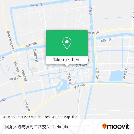 滨海大道与滨海二路交叉口 map