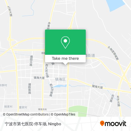 宁波市第七医院-停车场 map