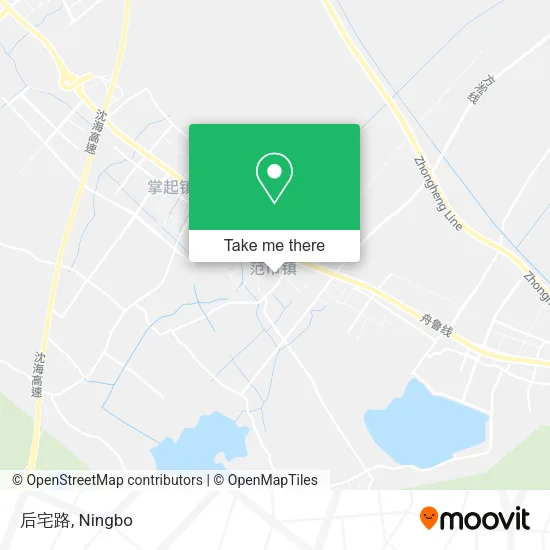 后宅路 map